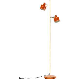 Dyberg Larsen Ocean Gulvlampe Orange og Messing