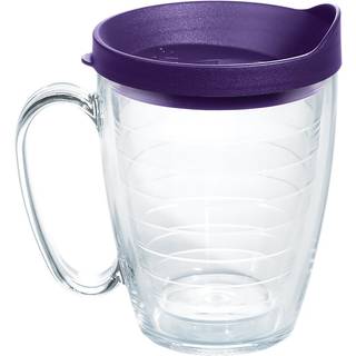 Tervis Clear & farverig l?g lavet i USA Double Walled Isoleret Tumbler Travel Cup holder drikkevarer koldt og varmt 16oz krus kongelig lilla l?g