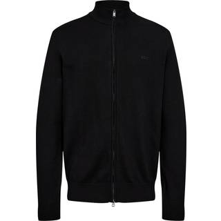 BOSS Black Herren Cardigan schwarz unifarben