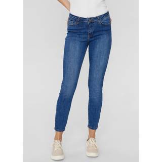 NÜMPH - NUSIDNEY CROPPED JEANS - Medium Blue Denim - 40 - Blå - Jeans