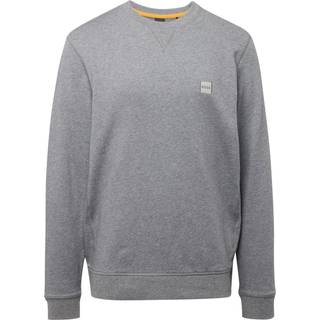Sweater med regular fit i bomuldsfrotté med logomærke