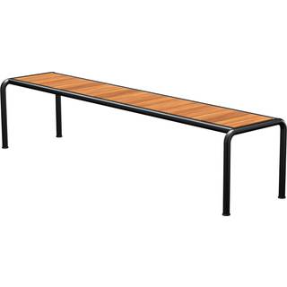 Houe - AVANTI Bench, long - Sæde: Thermo ash, Stellet: Sort