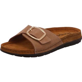 Rohde Pantoletten Natur damesandaler - (Lys brun, str. 39, Nubuck)