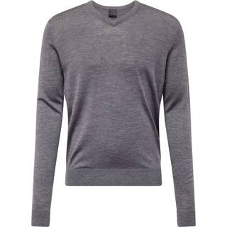 bugatti Herren Pullover grau unifarben