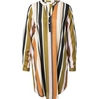 Kaffe Kamarana Shirt Dress Dresses 10551803 Green / Pink Stripe Print (42)