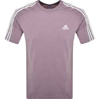 Essentials Single Jersey 3-Stripes T-shirt - Preloved Fig