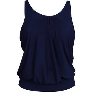 Wiki Loose Tankini Top - Darkblue - E/F Medium