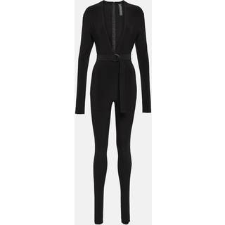 Norma Kamali Stirrup jersey catsuit - black - L