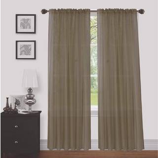 SAPPHIRE HJEM 2 Paneler Vindue Sheer Gardiner 54 x 84 tommer (108 TOTAL WIDDE) VOILE PANELLER TIL BEDROOM LEVER ROOL ROD POCK DECORATIVE CURTAINS