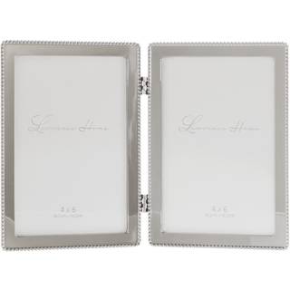 4x6 h?ngslede dobbeltst?bte metalbillede rammer s?lvklassisk perle design