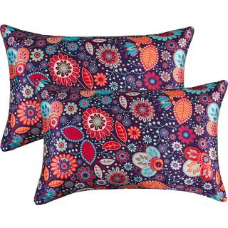 MR & HM Satin Pillowcase til hår og hud Silk Satin Pillowcase 2 Pack Standard Size Pillow Cases Sæt med 2 silkeagtigt pudebetræk med konvolutlukn