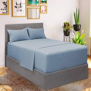 Mellanni Extra Deep Twin XL Sheets - 3 PC Iconic Collection Senget?j Lagner og pudebetr?k - Luksus ultrabl?de k?lende lagner - til kvinder M?nd B