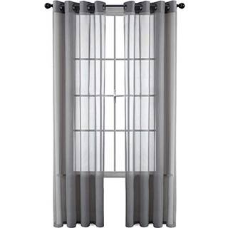 Goodgram 2 Pack Ultra Luksuri?st h?jt v?vet elegant rene gardinpaneler - Assorterede st?rrelser og farver (gr? 84 tommer lang)