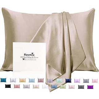Silke Pillowcase King St?rrelse til h?r og hud med skjult lynl?s Ravmix Begge sider 21momme Mulberry Silk Cooling Pillow Case 20? 36 tommer 1stk