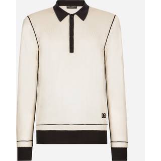 Dolce&Gabbana Silk polo sweater - white - EU 52