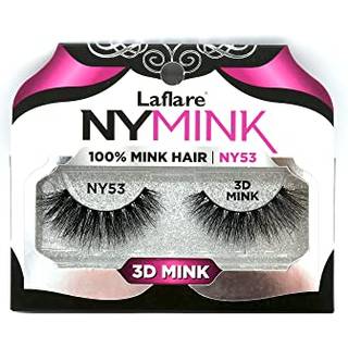 Laflare 3D NY Mink ?jenvipper 100 % ?gte mink h?rvipper Luksus Makeup Naturligt lys Trendy Variation Genanvendelig Multilags ?gte mink h?rvipper