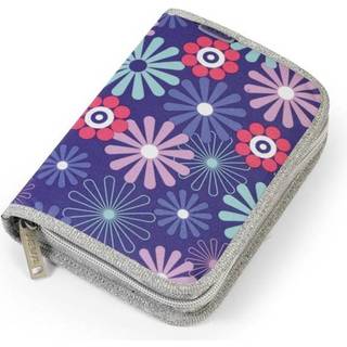Violet ONEZIP - smart blomstret penalhus - nedsat!