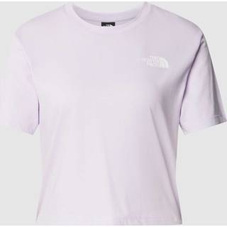 The North Face Women's Cropped Simple Dome T-Shirt Icy Lilac, XL
