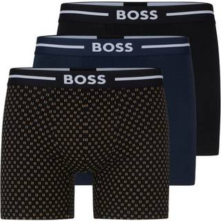 BOSS 3-pak Bold BoxerB - Black/Blue - Small