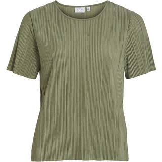 VILA Viplisa O-neck S/S Top Oil Green M