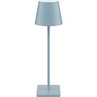 Opladelig LED bordlampe, Lyseblå, touch dæmpbar