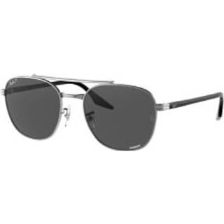 Ray - Ban Unisex RB3688 004/K8 Solbriller Metal Grå Grå Firkantet Polariseret