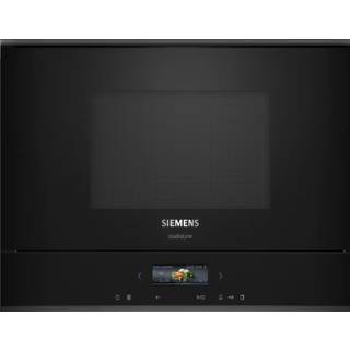 Indbygningsmikroovn 21l højre sort - Siemens iQ700 - BF922R1B1