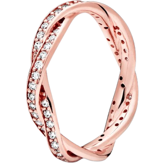 Pandora Twist of Faith Ring - 56 - Rose Gold