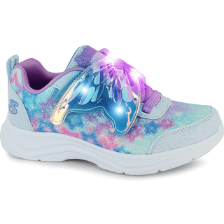 Skechers Glimmer Kicks Fairy børnesko - (Lys blå, str. 30, Tekstil)