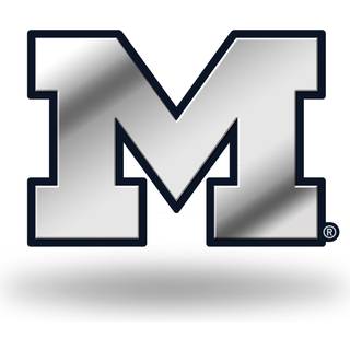 Rico Industries NCAA Michigan Wolverines Chrome Färdig Auto Emblem 3D -klistermärke