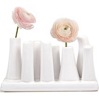 Chive - Pooley 2 Ceramic Flower Vase 8 -Tube Shape (White)