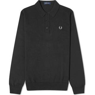 Fred Perry Herren Pullover schwarz unifarben