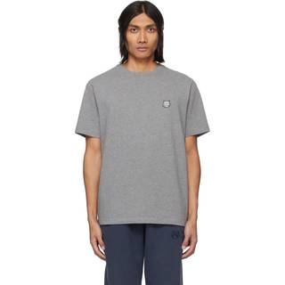 Maison Kitsune Fox Head Patch T Shirt Grey