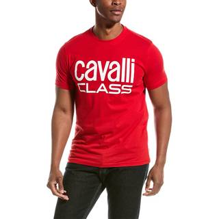 Cavalli Class Red Cotton T-Shirt