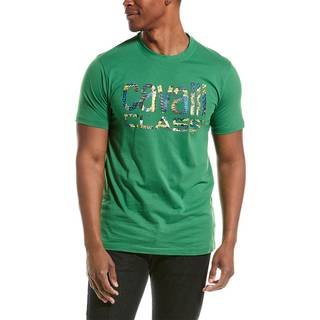 Cavalli Class Green Cotton T-Shirt