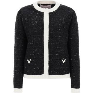 Valentino Tweed lamÃ© jacket - black - M