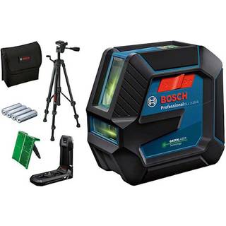 BOSCH GLL 2-15 G Linjelaser (15 m) +LB 10 Universalholder + BT 150 Stativ