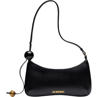 Jacquemus Le Bisou Perle Small leather shoulder bag - black - One Size