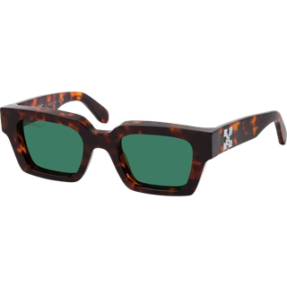 Off-White Unisex OERI008 Virgil 6455 Havana green Solbriller Acetat Havana Grøn Firkantet Normal