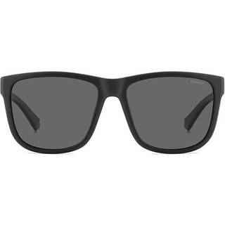 Polaroid Mand PLD 2155/S 003/M9 Solbriller Polycarbonat Sort Grå Firkantet Polariseret