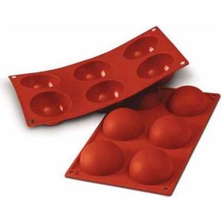 Silikoneform Halvkugle Ø7x3,5 cm 6 stk