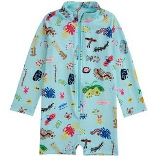 Bobo Choses Funny Insects Mønstret UV-dragt Blå 12 Months  Blå  12 måneder  Unisex