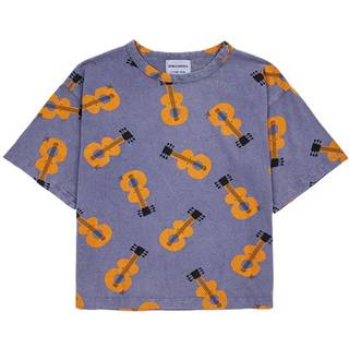 Bobo Choses Acoustic Guitar Mønstret T-shirt Blå 2-3 Y  Blå  2-3 år  Unisex