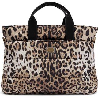 Dolce&Gabbana Kids Leopard-print changing bag - brown - One Size