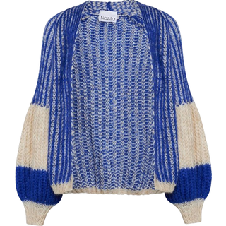 Noella Cardigan - Liana - Cream/Cobalt Blue