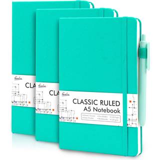 feela 3-pak notesbger Journaler Bulk Hardcover Notesbog klassisk journalst med kuglepenneholder til arbejde Business Journaling Notetagning med