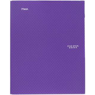 Femstjernet 2-lommer mappe med spidsfastgørelsesmapper Stay-Put-mappemapper med lommer Amethyst lilla (38750)