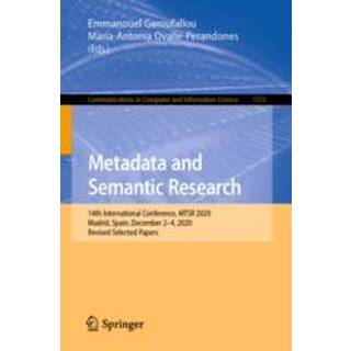 Metadata and Semantic Research