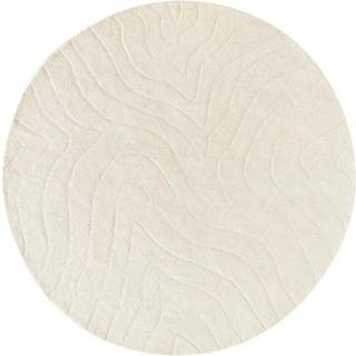 Rund uldtæppe Aaron, håndtuftet