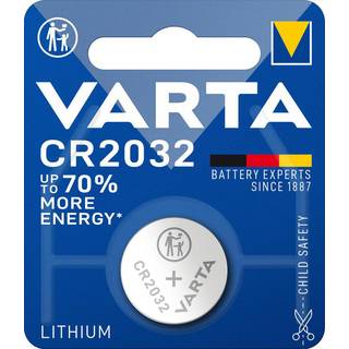 Batteri, lithium, 3V, CR2032, Varta